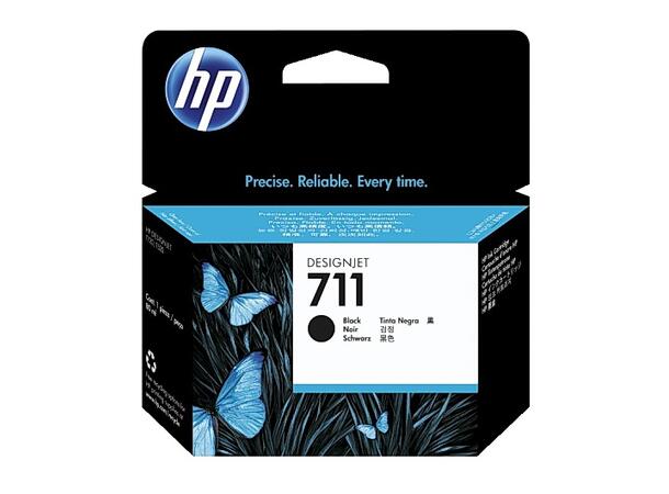 Blekk HP 711 CZ129A sort for DesignJet T120, T520 